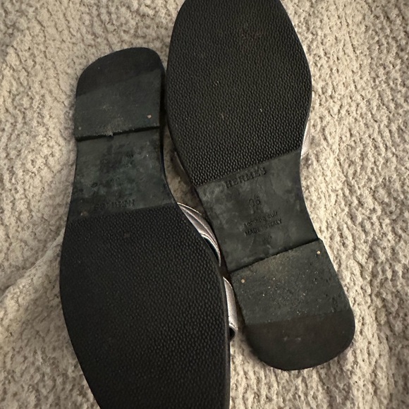 Silver Hermes Sandals - Picture 2 of 6